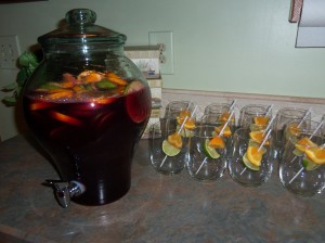 Red Apple Sangria - the finished product